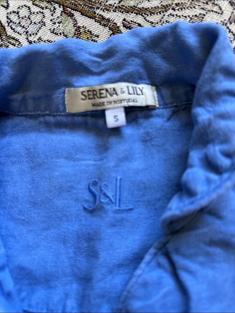 Serena and lily women’s linen blue pajamas small - Picture 8 of 10